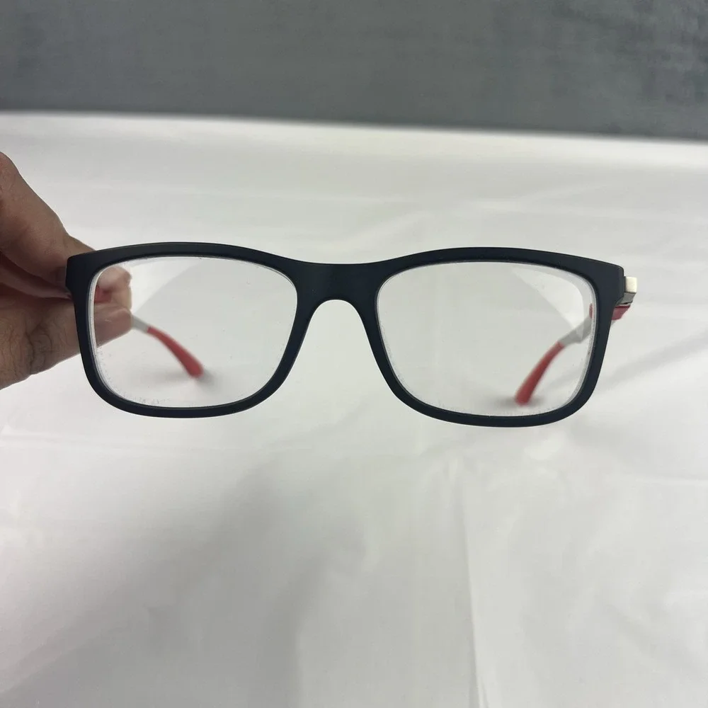 Ray-Ban RB 1549 3652 Kids Youth Eyeglasses FRAMES ONLY Black Red 48-16-125 EUC